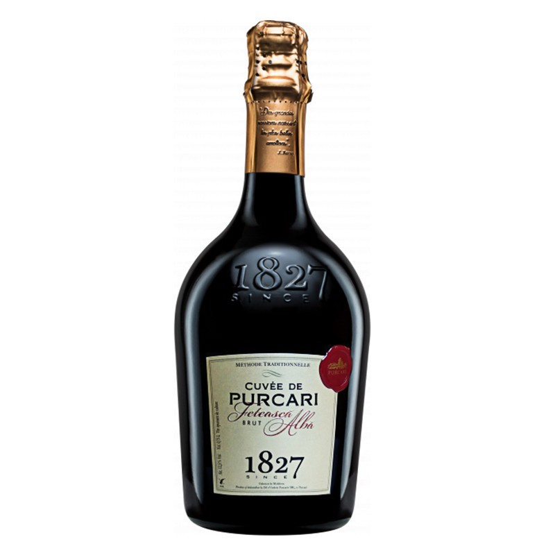 Set 4 x Vin Spumant Cuvee de Purcari Classic Feteasca Alba Brut, 0.75 l