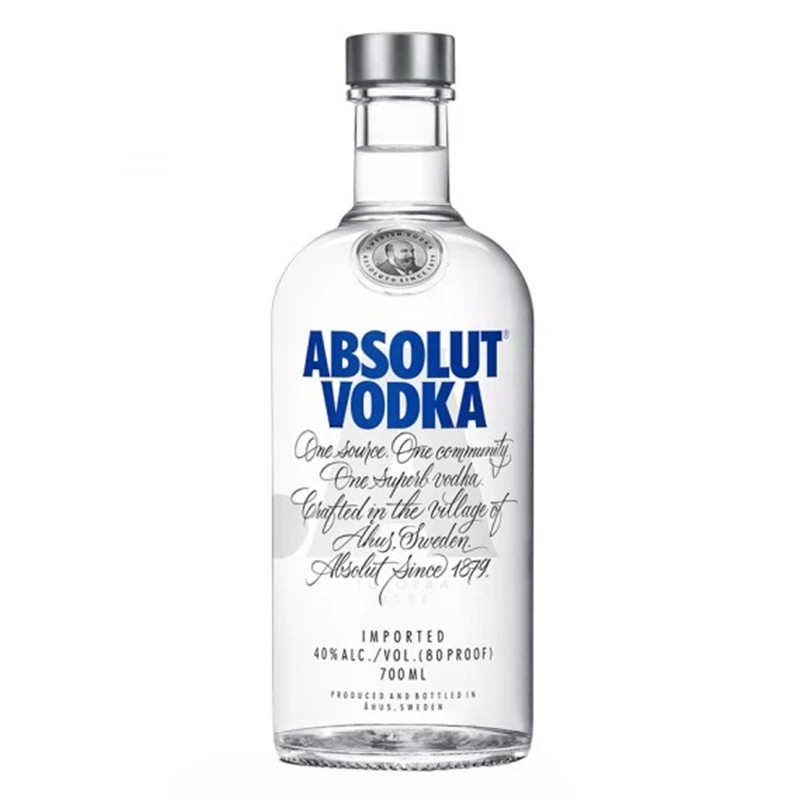 Set 4 x Vodca Absolut Blue, 40% Alcool, 0.7 l