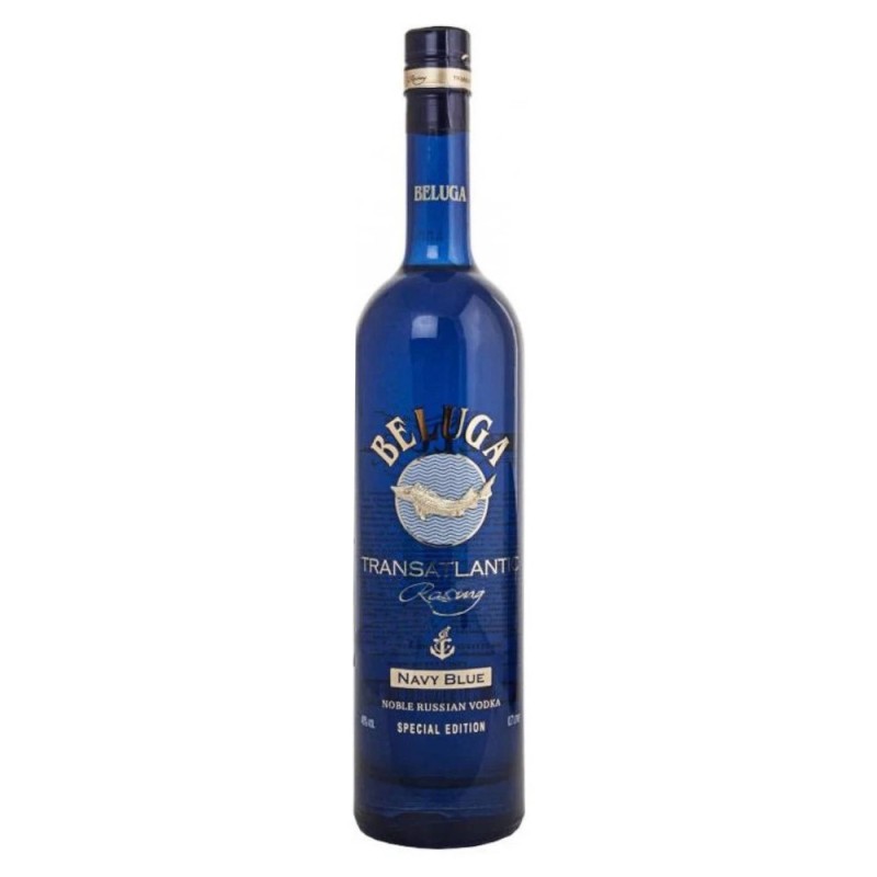 Set 4 x Vodka Beluga Transatlantic Navy Blue, 40%, 0.7 l