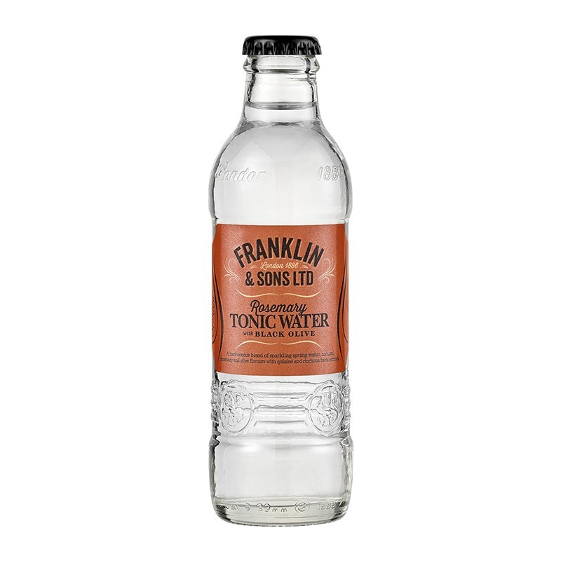 Set 48 X Apa Tonica cu Rozmarin si Masline Negre, Franklin & Sons Ltd, Rosemary & Black Olive, 200 ml