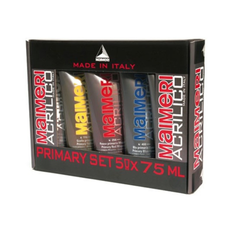 Set 5 Culori Acrilice, 75 ml Maimeri Acrilico