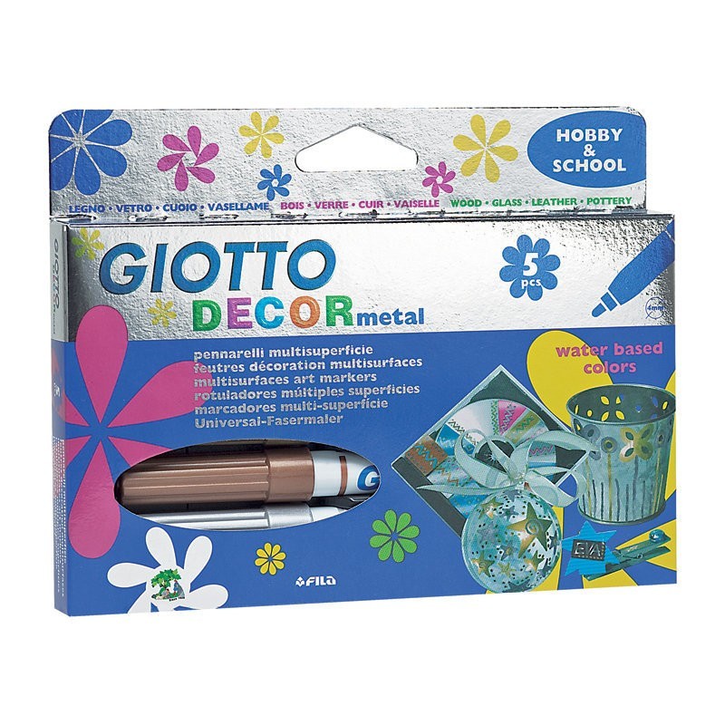 Set 5 Markere Decor Metal Giotto