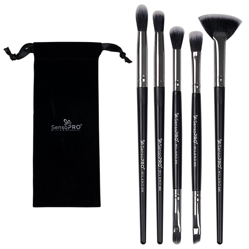 Set 5 Pensule Machiaj SensoPRO Milano Travel + Cadou