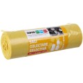 Set 5 x 10 Saci Menaj Super Horeca, LDPE, Galbeni, 120 l