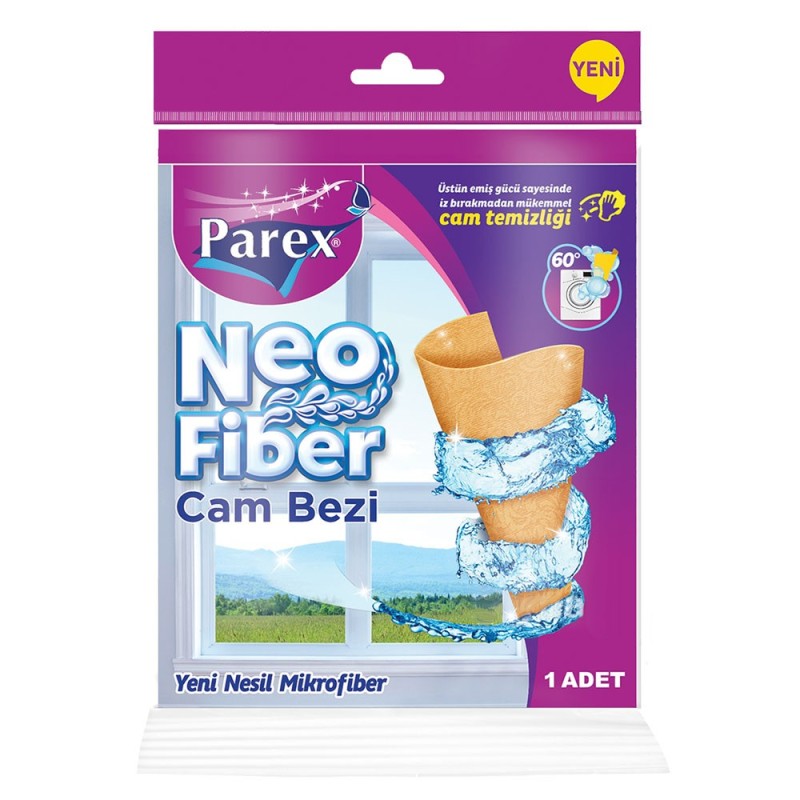 Set 5 x 2 Lavete din Neofibra pentru Geamuri si Oglinzi, Parex