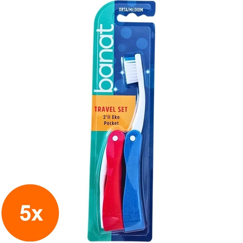 Set 5 x 2 Periute de Dinti Banat Ecopocket