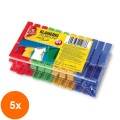 Set 5 x 24 Clesti pentru Rufe Anna