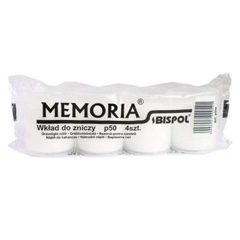 Set 5 x 4 Candela Alba Tip Rezerva Bispol, 14 Ore