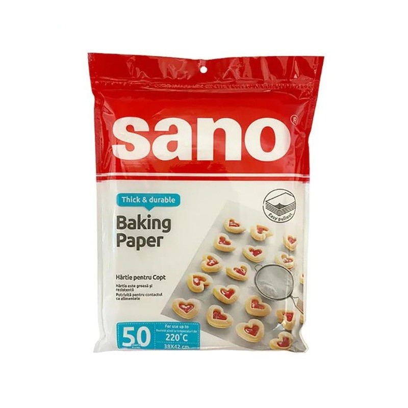 Set 5 x 50 Hartie de Copt Sano, 38 X 48 cm