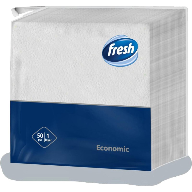 Set 5 x 50 Servetele de Masa Fresh Economic, 30 x 30 cm, 1 Strat