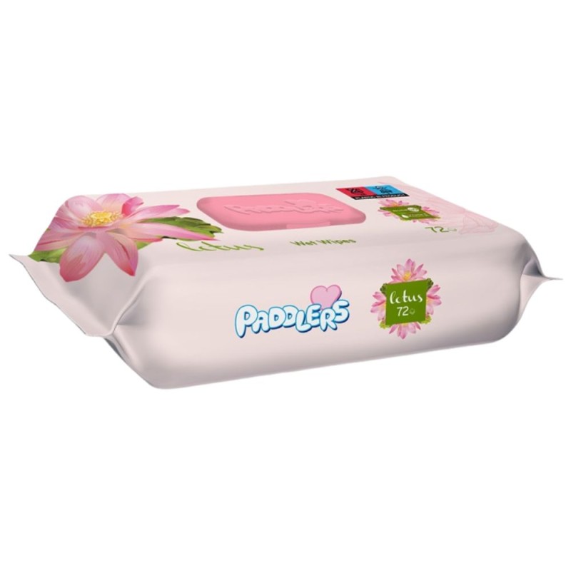 Set 5 x 72 Servetele Umede Paddlers, Lotus