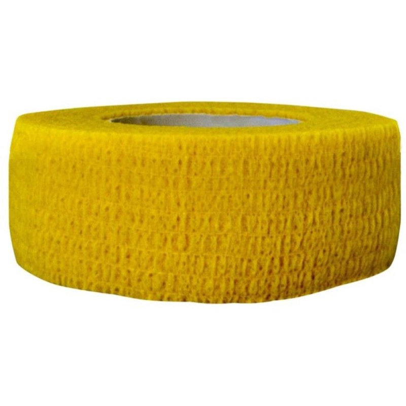 Set 5 x Bandaj Coeziv Autoadeziv, 2.5 cm x 4.5 m, Galben, Prima, 1 Rola