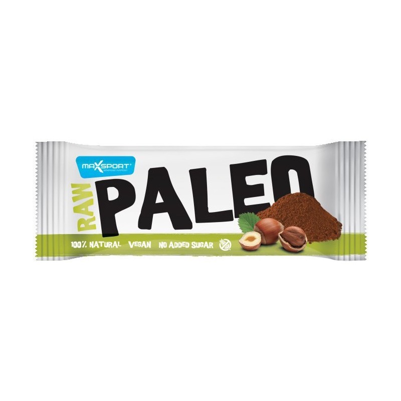 Set 5 x Baton Raw Paleo cu Alune de Padure si Cacao, 50g Max Sport