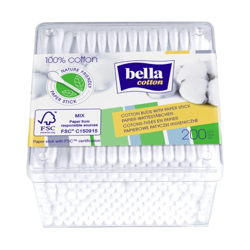 Set 5 x Betisoare de Urechi Bella Cutie x 200