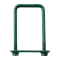 Set 5 x Brida Gard, 30 x 30 mm, pentru Fixare Panouri Gard, Stalp Rectangular, Verde