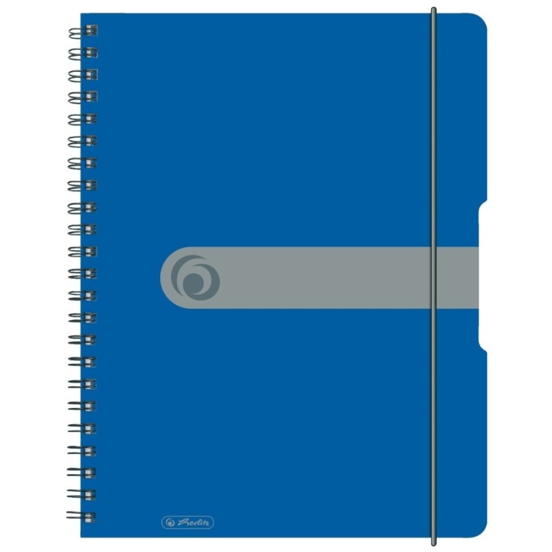 Set 5 x Caiet A4 EOTG cu Spira, 80 File, Matematica, Albastru, Pelikan