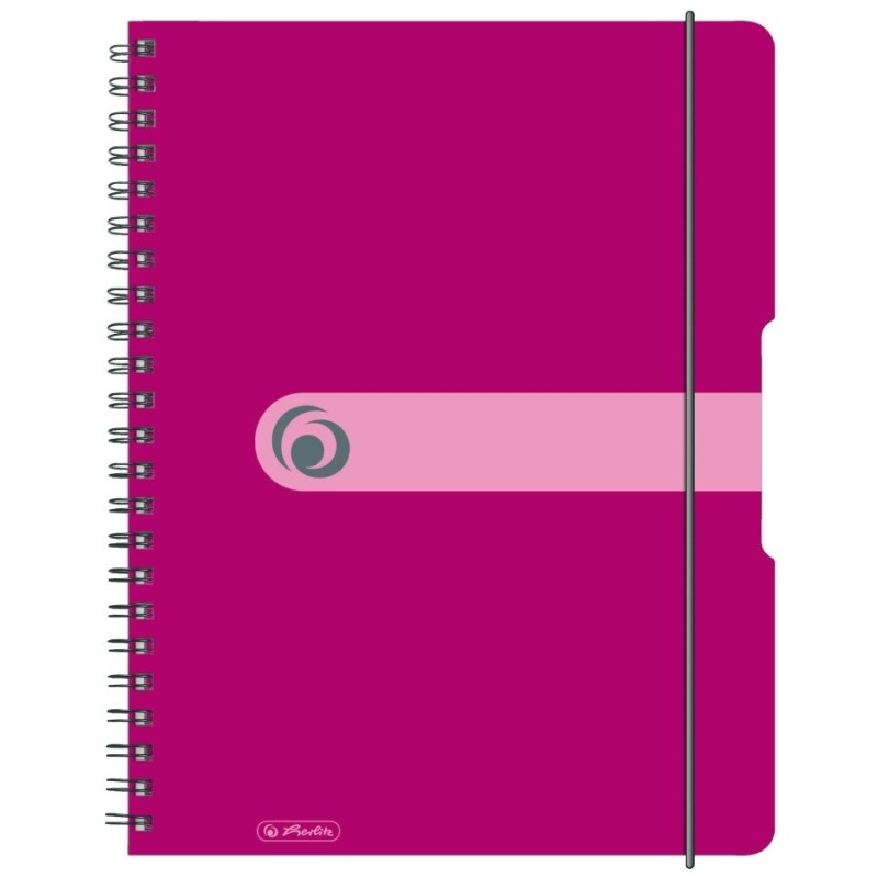 Set 5 x Caiet A4 EOTG cu Spira, 80 File, Matematica, Fucsia, Pelikan