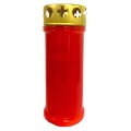 Set 5 x Candela cu Capac Rosu, 48 Ore