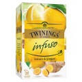 Set 5 x Ceai Twinings Infuzie cu Lamaie si Ghimbir, 20 Pliculete, 30 g