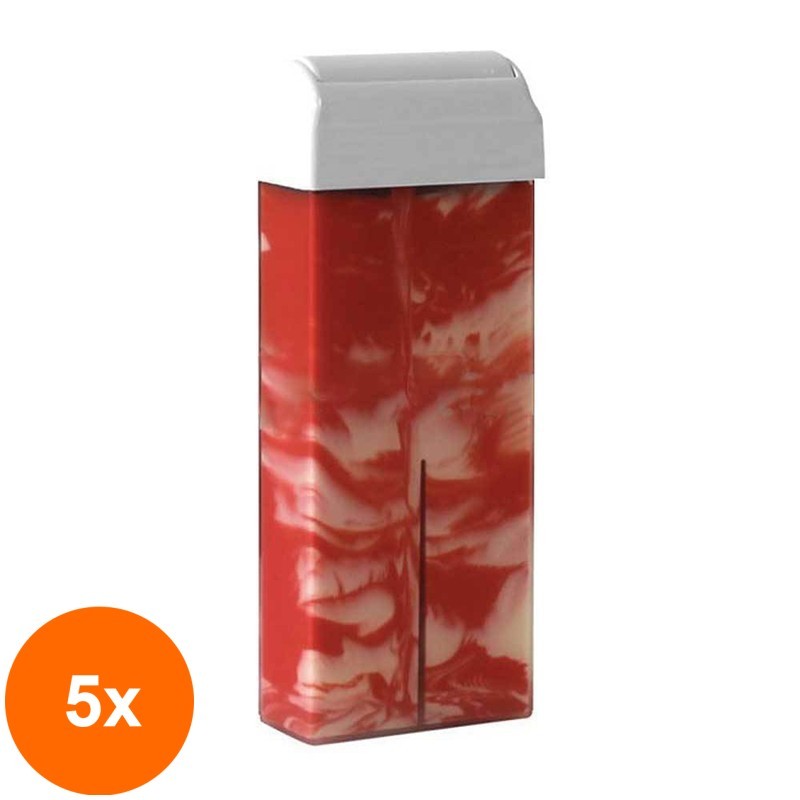 Set 5 x Ceara Depilatoare Roll-on Restase, Bicolora, 100 ml