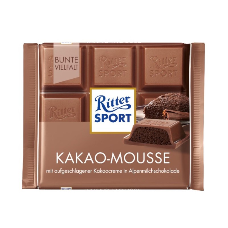 Set 5 x Ciocolata cu Lapte, Ritter Sport, cu Mousse de Cacao, 100 g