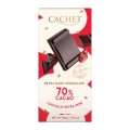 Set 5 x Ciocolata Extra Neagra, Cachet, 70% Cacao, 100 g