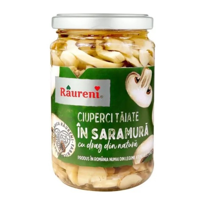 Set 5 x Ciuperci Taiate in Saramura, Raureni, 280 g