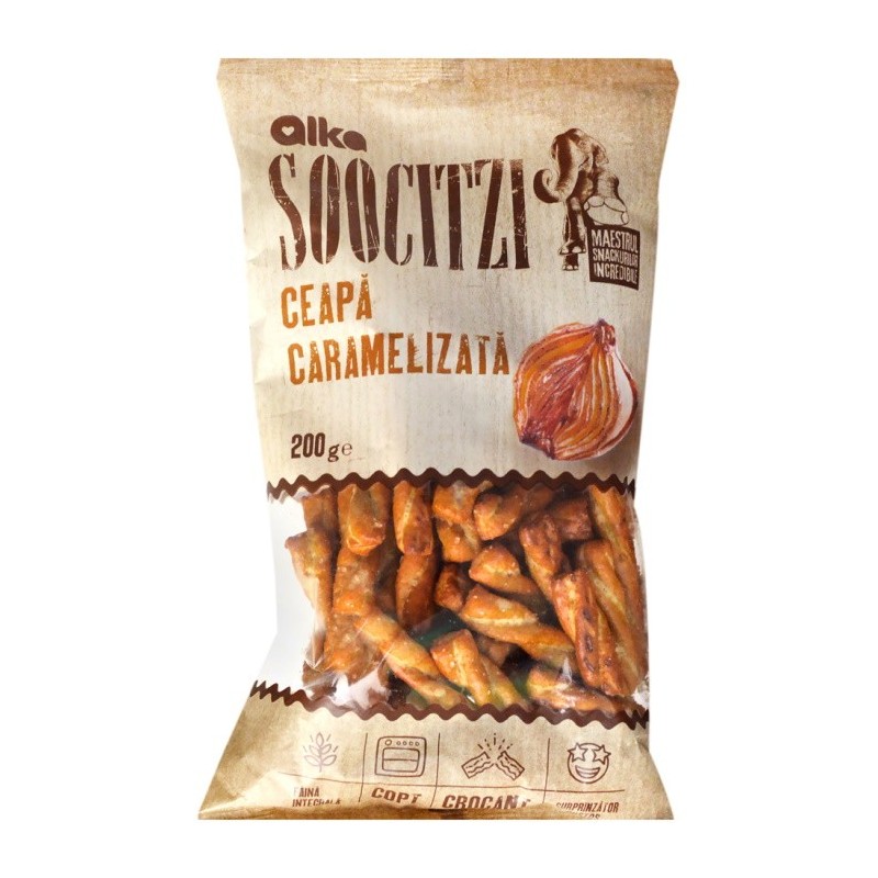 Set 5 x Covrigei Soocitzi Alka cu Ceapa Caramelizata 200 g