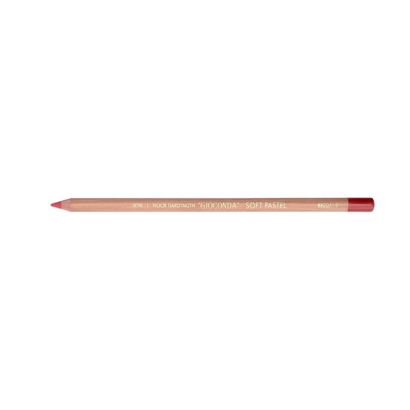 Set 5 x Creion Colorat Mina Pastel Uscat Individual Koh-I-Noor Gioconda, 4.2 x 7.5 x 175 mm, Rosu Carmin