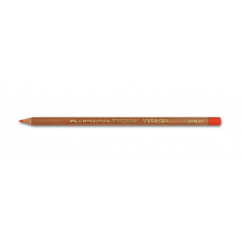 Set 5 x Creion Colorat Mina Pastel Uscat Individual Koh-I-Noor Gioconda, 4.2 x 7.5 x 175 mm, Rosu Vermilion