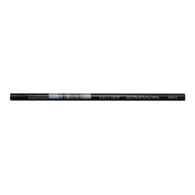Set 5 x Creion Special Negru, pentru Scriere pe Sticla, Portelan, Plastic, Metal, 4.3 x 7.5 x 175 mm