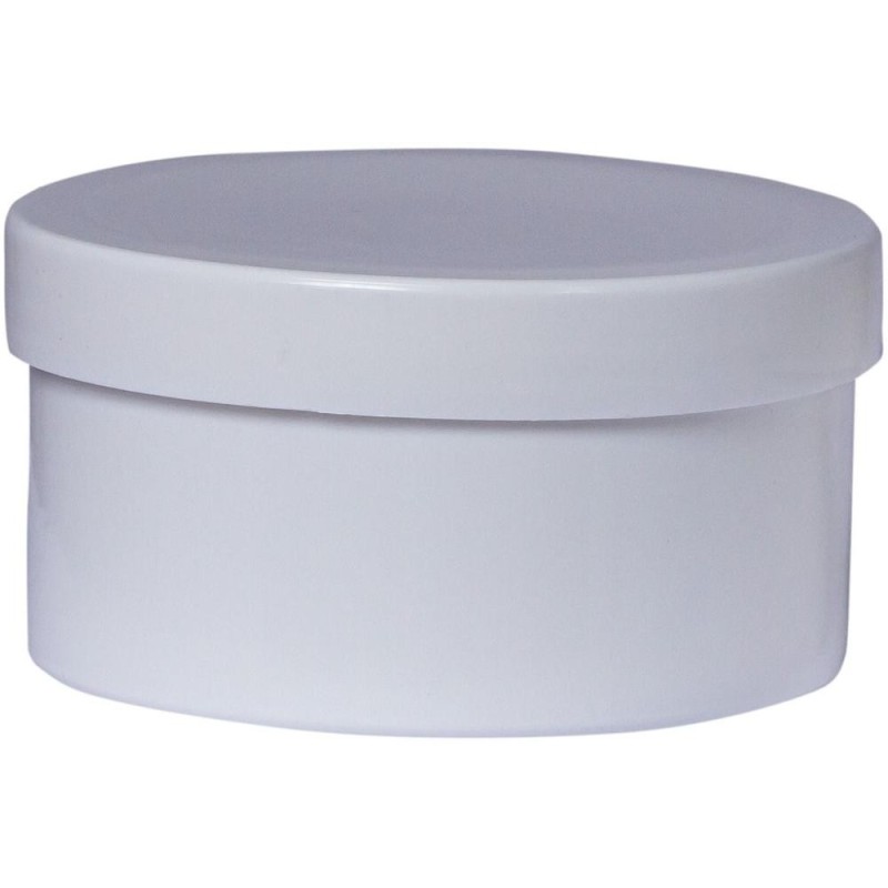 Set 5 x Cutie Farmaceutica din Plastic, 150 ml, Alba, cu Capac, pentru Depozitare si Transport