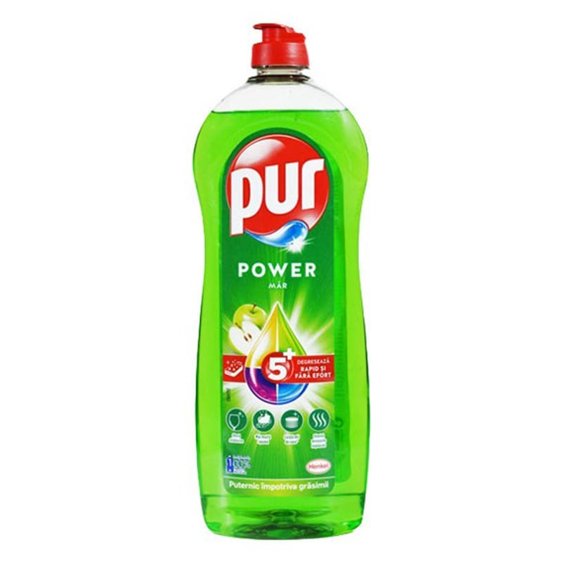 Set 5 x Detergent de Vase cu Parfum de Mar Pur, 750 ml