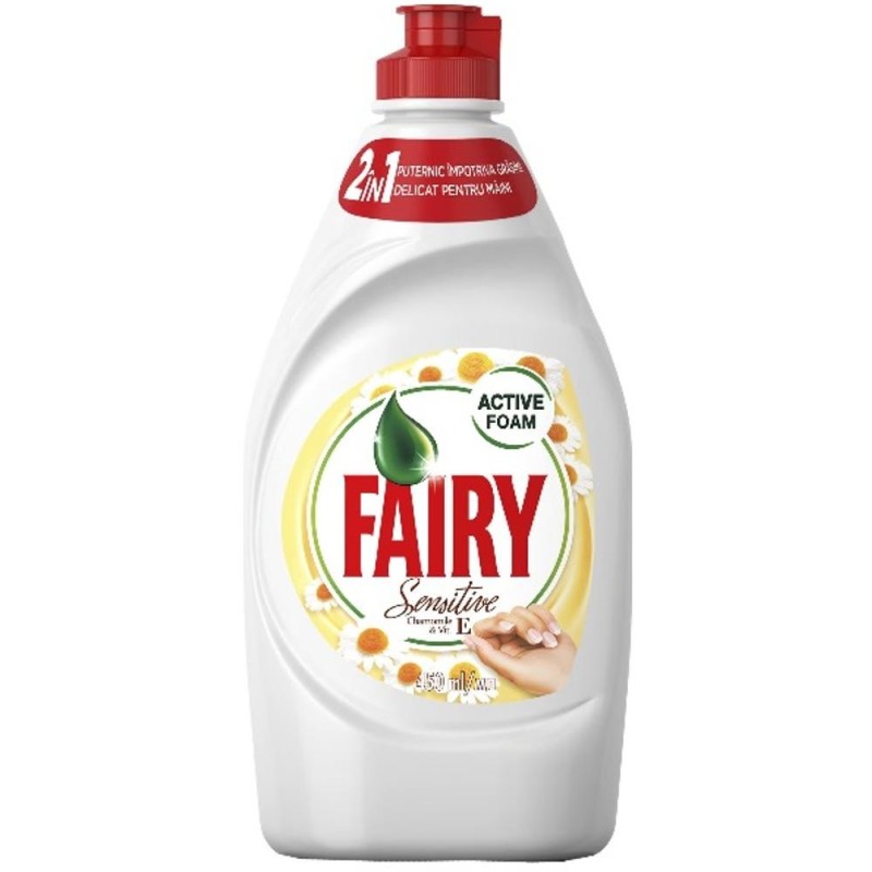 Set 5 x Detergent de Vase Fairy Sensitive, Musetel, 450 ml