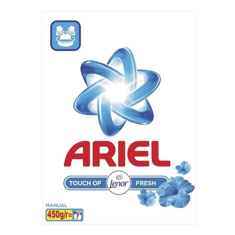 Set 5 x Detergent Manual Pudra Ariel Lenor Fresh, 450 g