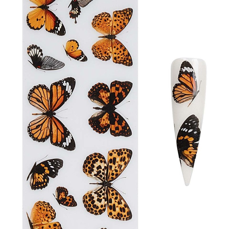 Set 5 x Folie de Transfer Unghii Luxorise 415 Butterfly