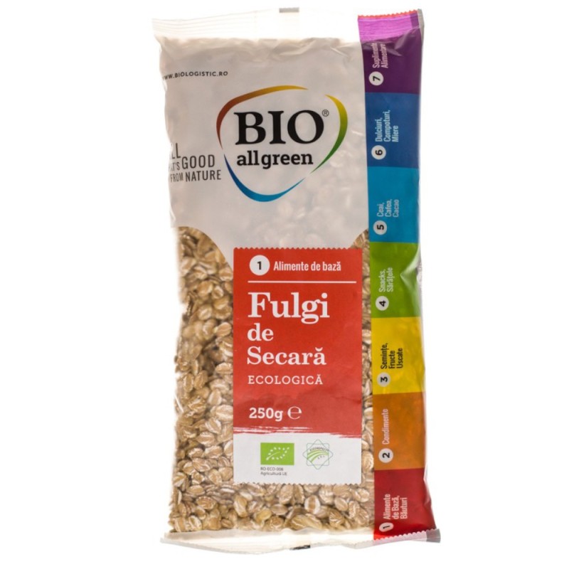 Set 5 x Fulgi de Secara Eco, Bio All Green, 250 g