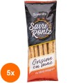Set 5 x Grisine cu Mac din Faina Integrala de Grau, Sanovita, 50 g