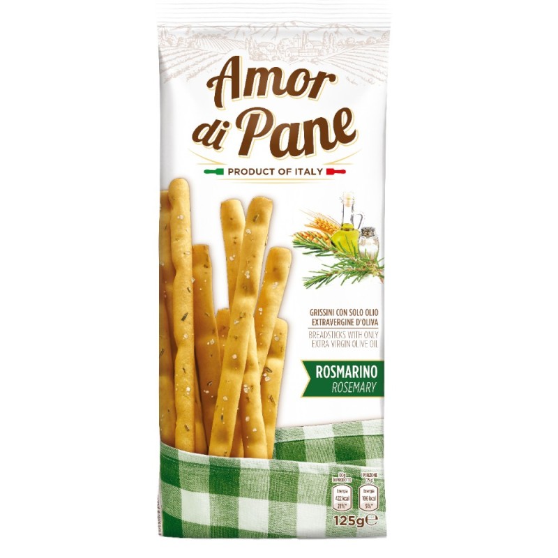 Set 5 x Grisine cu Rozmarin, Amor di Pane, 125 g