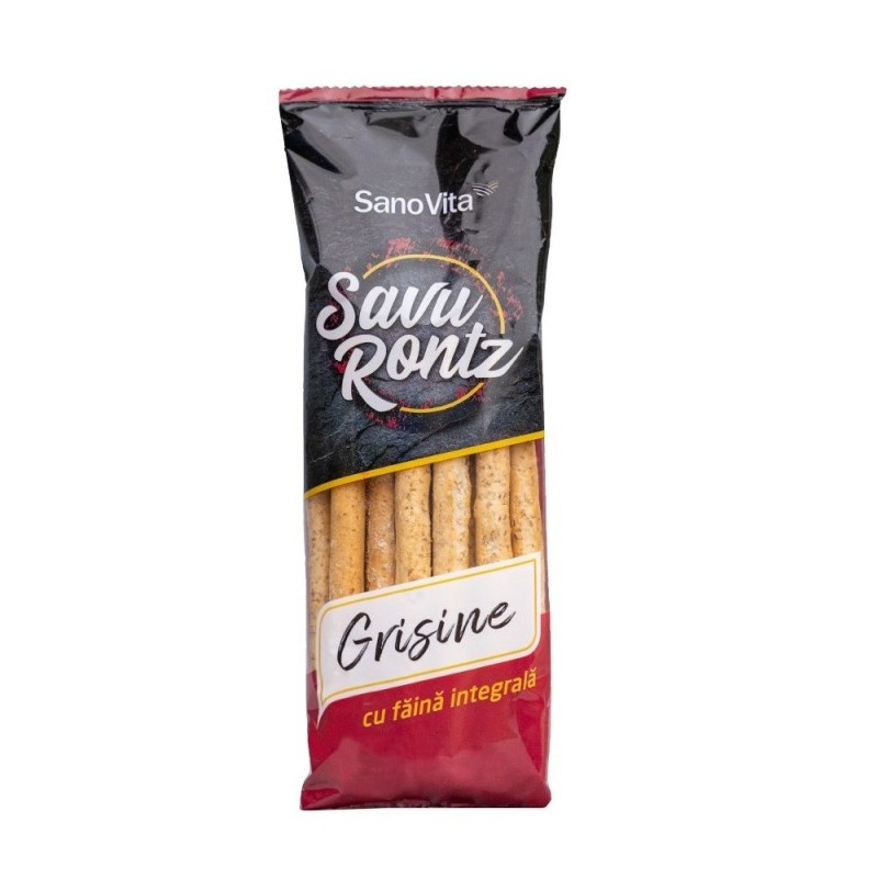 Set 5 x Grisine Simple din Faina Integrala de Grau, Sanovita, 50 g