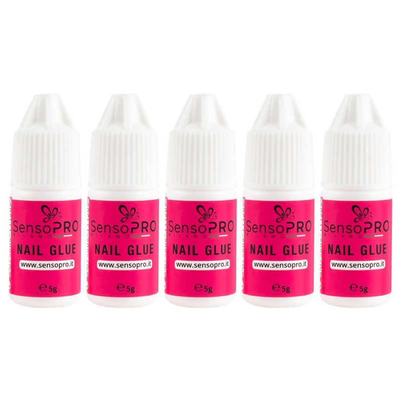 Set 5 x Lipici Unghii, Tipsuri Nail Glue SensoPRO Milano, 5 g