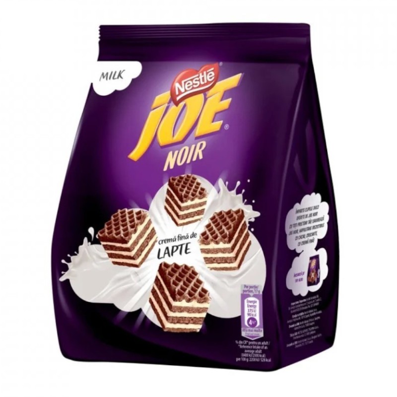 Set 5 x Napolitane cu Crema de Lapte Joe Noir, Nestle, 160 g