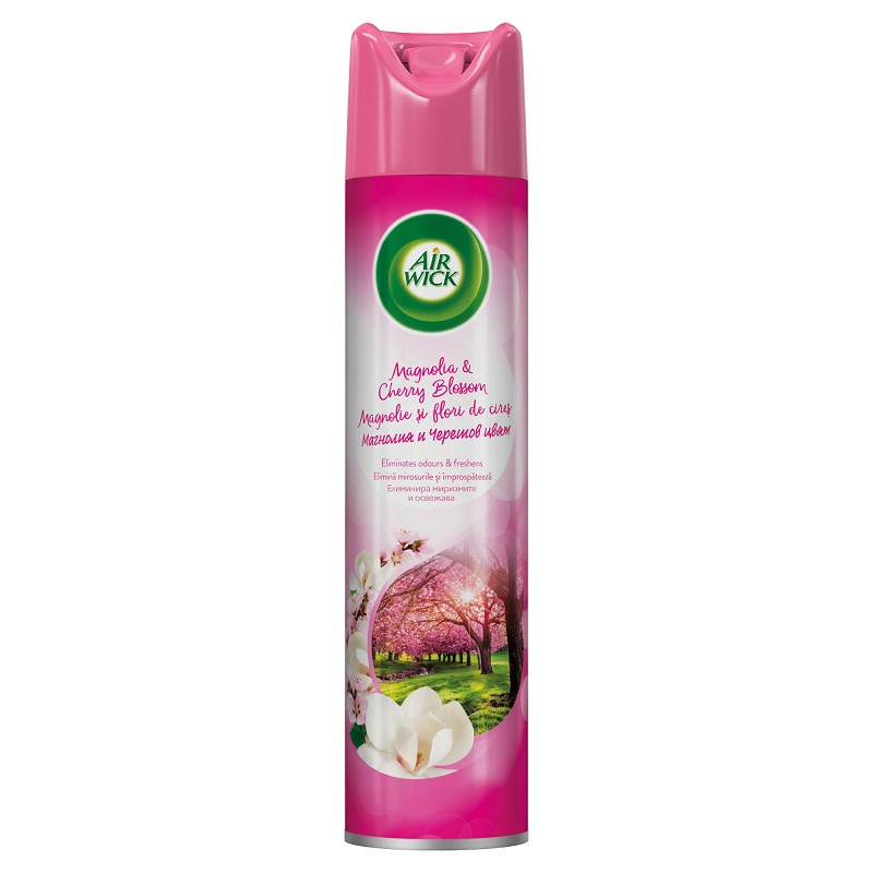 Set 5 x Odorizant de Camera Air Wick Magnolie si Flori de Cires, 300 ml