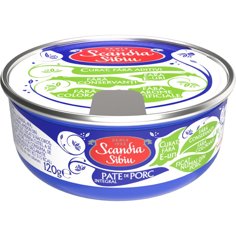 Set 5 x Pate de Porc, Scandia Sibiu, 120 g
