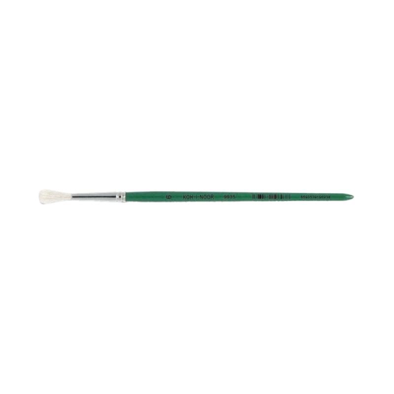 Set 5 x Pensula Rotunda Nr.6, Par Capra, Corp Lemn Colorat, Koh-I-Noor
