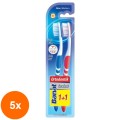 Set 5 x Periuta de Dinti Banat, Caredent Medium 1+1