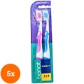 Set 5 x Periuta de Dinti Banat, Perfect Medium 1+1