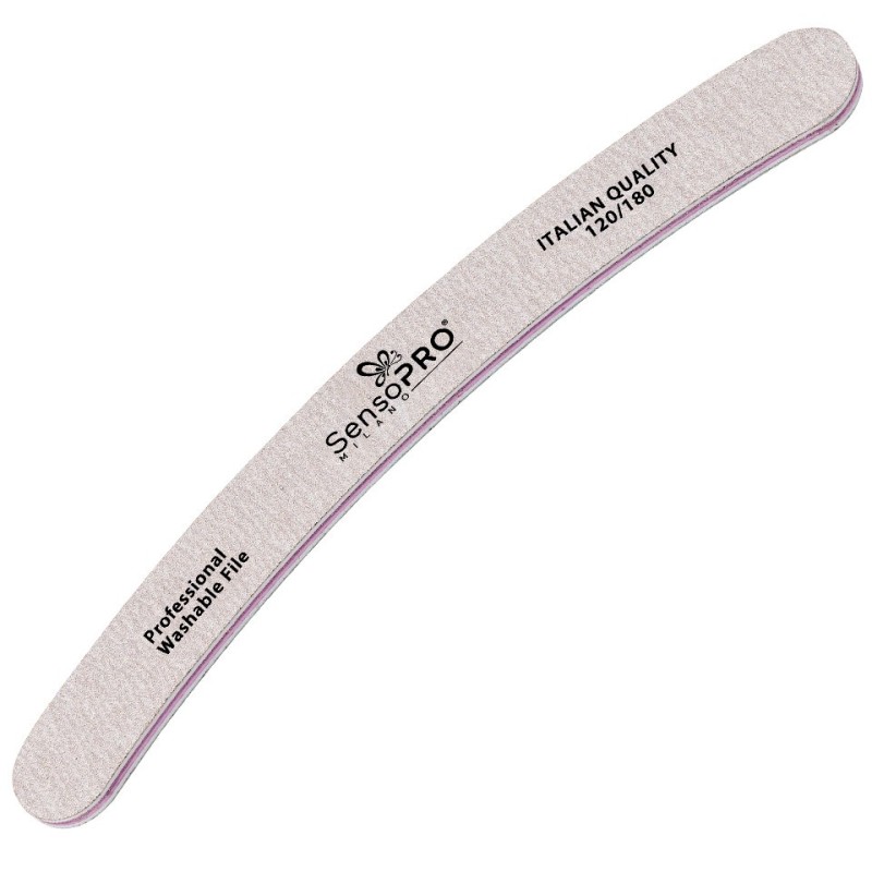 Set 5 x Pila Unghii Banana Granulatia 120/180, SensoPRO Milano