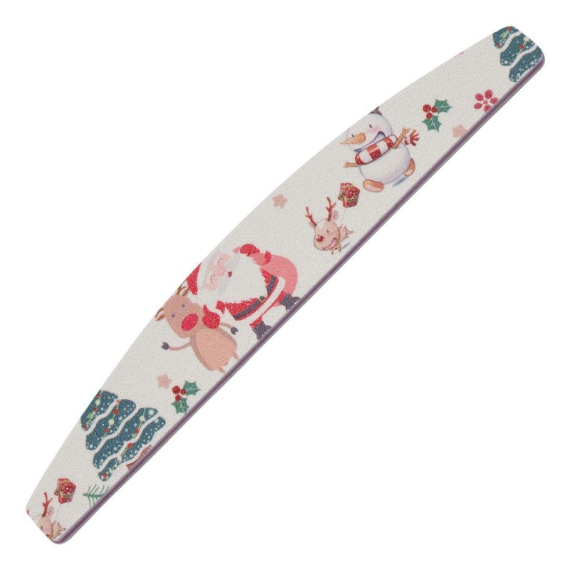 Set 5 x Pila Unghii Semiluna 120/180 Winter Edition, SensoPRO Milano, Santa'S Bag