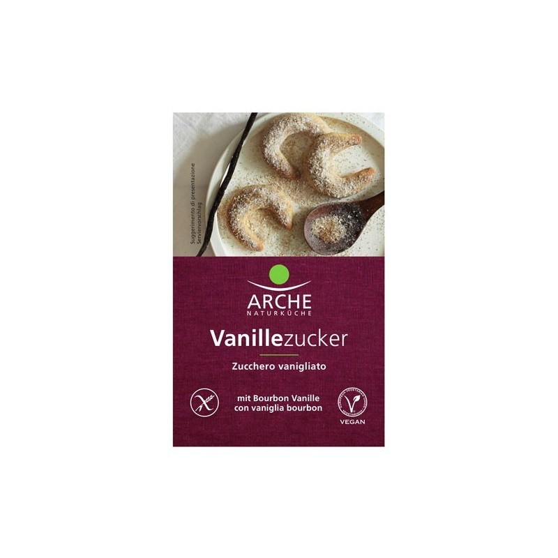 Set 5 x Pliculete Zahar Vanilat Bio, Arche Naturküche, 8 g
